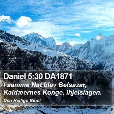 Daniel 5:30 DA1871 Bible Verse Image
