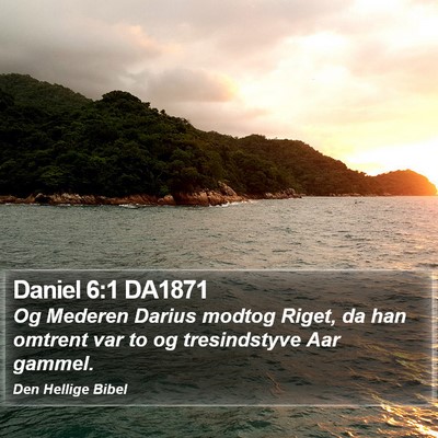 Daniel 6:1 DA1871 Bible Verse Image