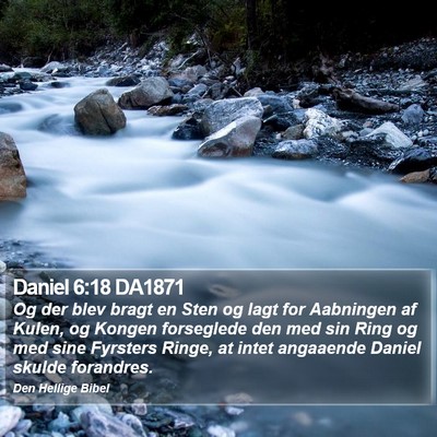 Daniel 6:18 DA1871 Bible Verse Image
