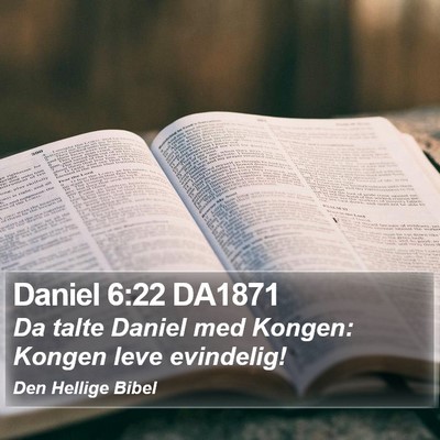Daniel 6:22 DA1871 Bible Verse Image