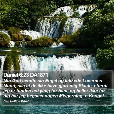 Daniel 6:23 DA1871 Bible Verse Image