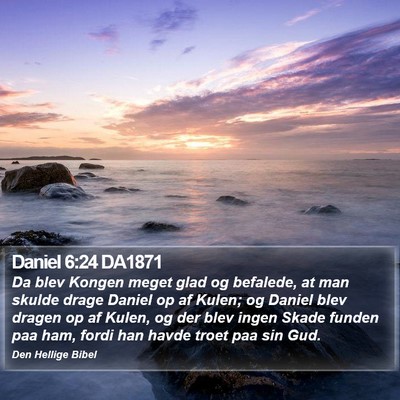 Daniel 6:24 DA1871 Bible Verse Image