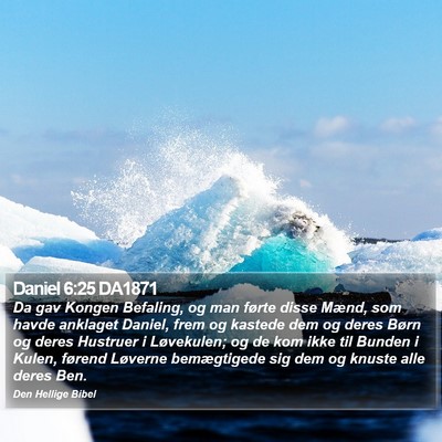 Daniel 6:25 DA1871 Bible Verse Image