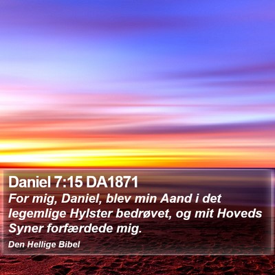 Daniel 7:15 DA1871 Bible Verse Image