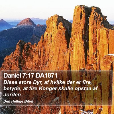 Daniel 7:17 DA1871 Bible Verse Image