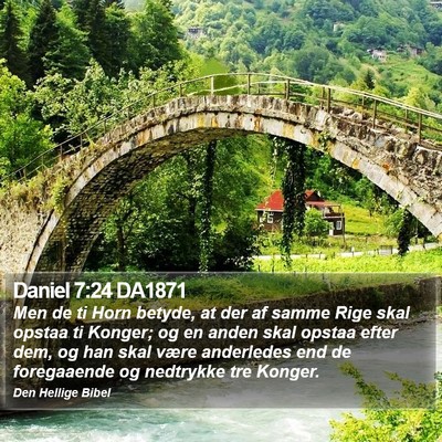 Daniel 7:24 DA1871 Bible Verse Image