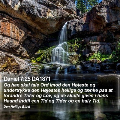 Daniel 7:25 DA1871 Bible Verse Image