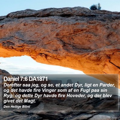 Daniel 7:6 DA1871 Bible Verse Image