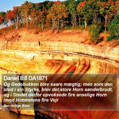 Daniel 8:8 DA1871 Bible Verse Image