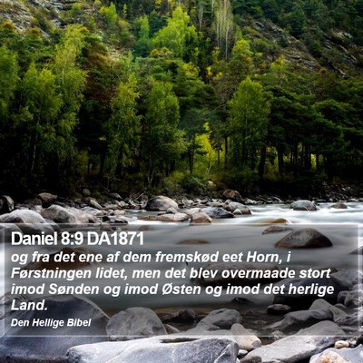 Daniel 8:9 DA1871 Bible Verse Image