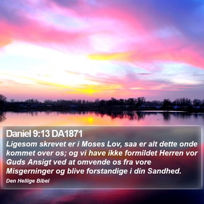 Daniel 9:13 DA1871 Bible Verse Image