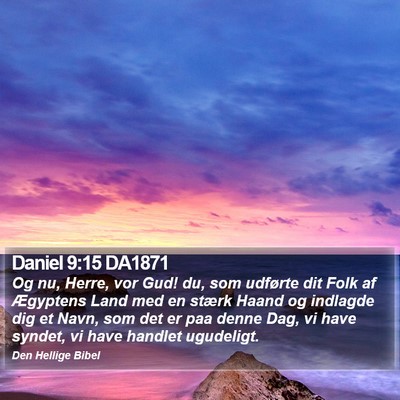 Daniel 9:15 DA1871 Bible Verse Image
