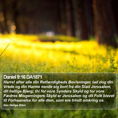 Daniel 9:16 DA1871 Bible Verse Image