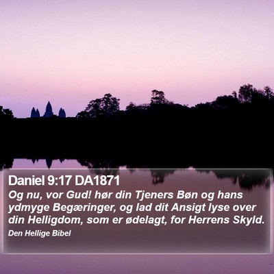 Daniel 9:17 DA1871 Bible Verse Image