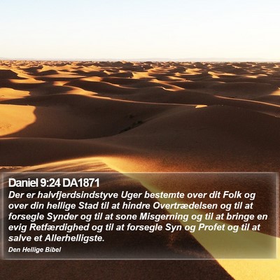 Daniel 9:24 DA1871 Bible Verse Image