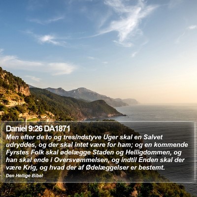 Daniel 9:26 DA1871 Bible Verse Image