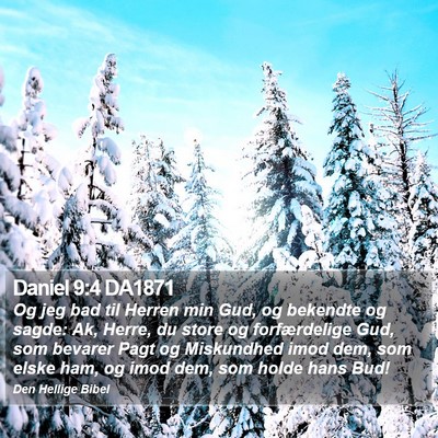 Daniel 9:4 DA1871 Bible Verse Image