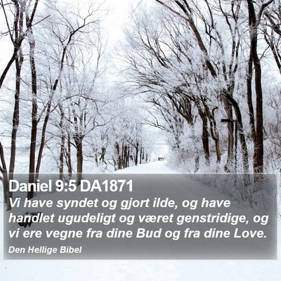 Daniel 9:5 DA1871 Bible Verse Image