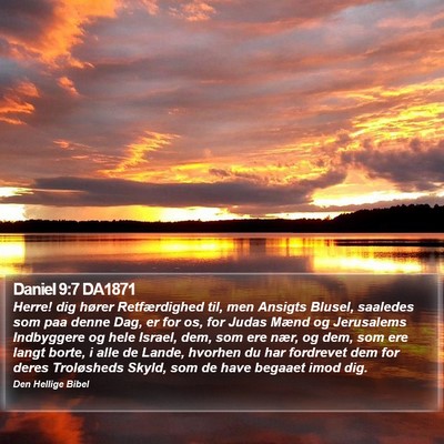 Daniel 9:7 DA1871 Bible Verse Image