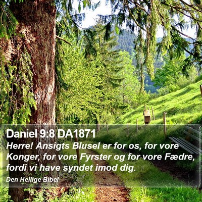 Daniel 9:8 DA1871 Bible Verse Image