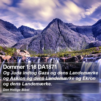 Dommer 1:18 DA1871 Bible Verse Image