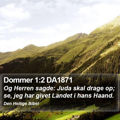 Dommer 1:2 DA1871 Bible Verse Image
