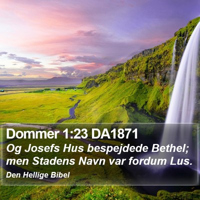 Dommer 1:23 DA1871 Bible Verse Image