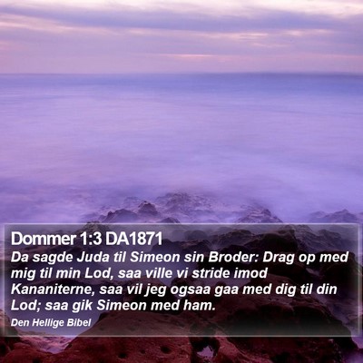 Dommer 1:3 DA1871 Bible Verse Image