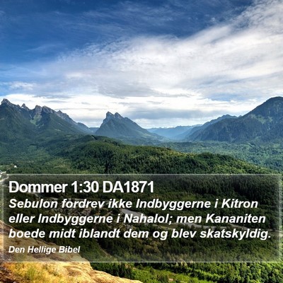 Dommer 1:30 DA1871 Bible Verse Image