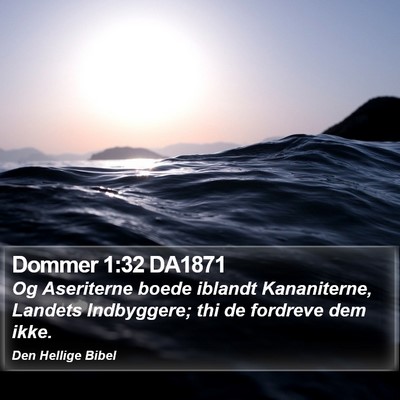 Dommer 1:32 DA1871 Bible Verse Image