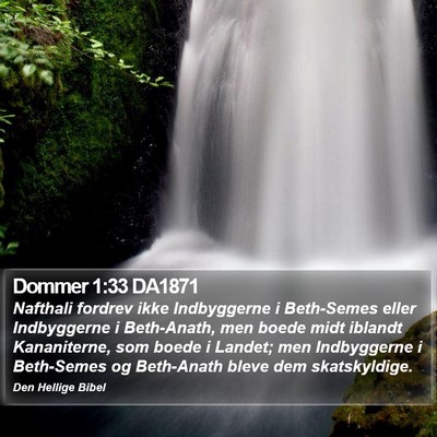Dommer 1:33 DA1871 Bible Verse Image