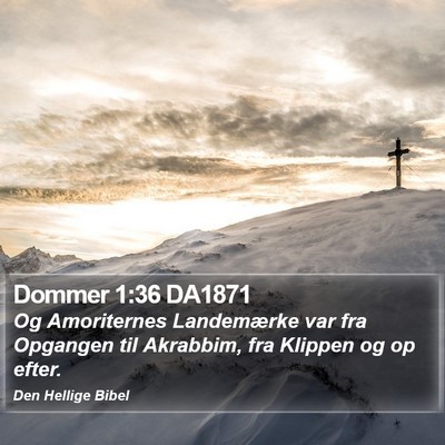 Dommer 1:36 DA1871 Bible Verse Image