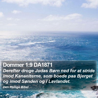 Dommer 1:9 DA1871 Bible Verse Image