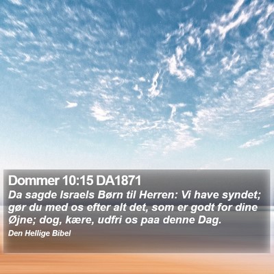 Dommer 10:15 DA1871 Bible Verse Image