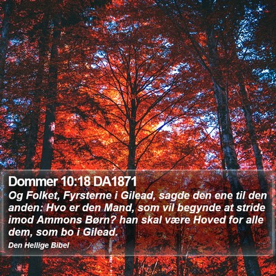 Dommer 10:18 DA1871 Bible Verse Image