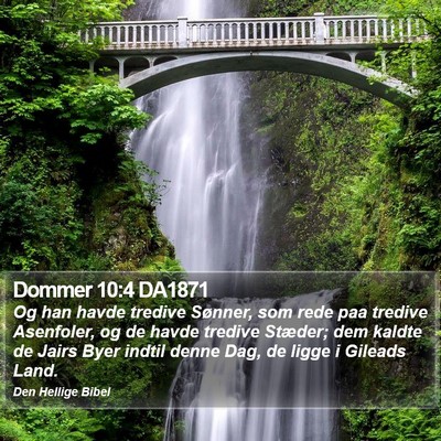 Dommer 10:4 DA1871 Bible Verse Image