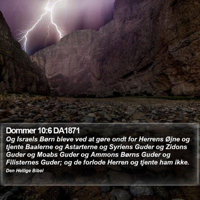 Dommer 10:6 DA1871 Bible Verse Image