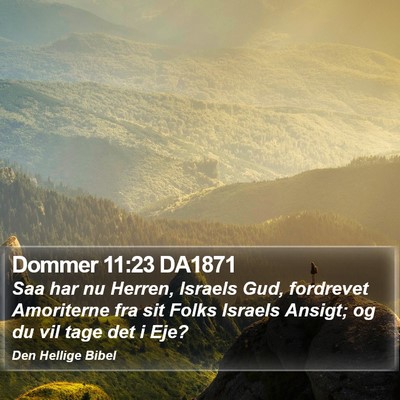 Dommer 11:23 DA1871 Bible Verse Image