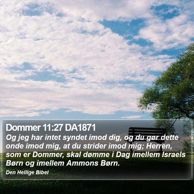 Dommer 11:27 DA1871 Bible Verse Image