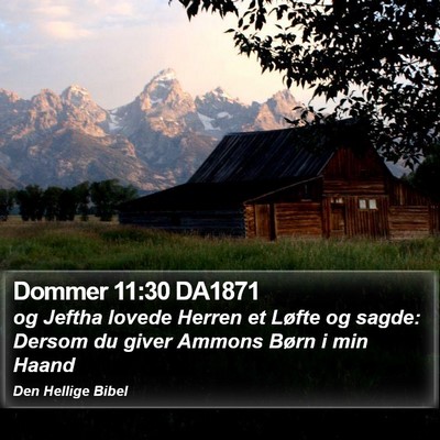 Dommer 11:30 DA1871 Bible Verse Image