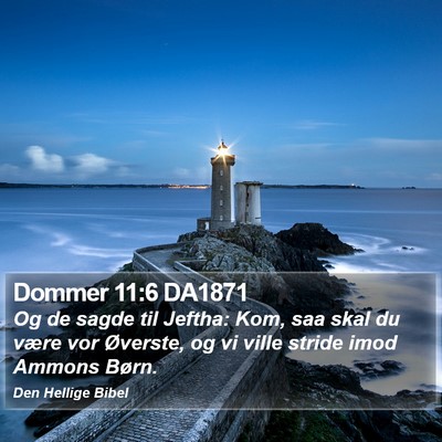 Dommer 11:6 DA1871 Bible Verse Image