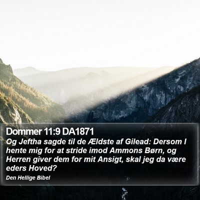 Dommer 11:9 DA1871 Bible Verse Image