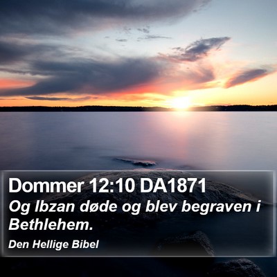 Dommer 12:10 DA1871 Bible Verse Image