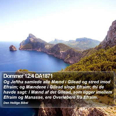 Dommer 12:4 DA1871 Bible Verse Image