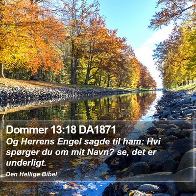Dommer 13:18 DA1871 Bible Verse Image