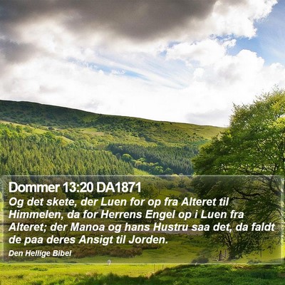 Dommer 13:20 DA1871 Bible Verse Image