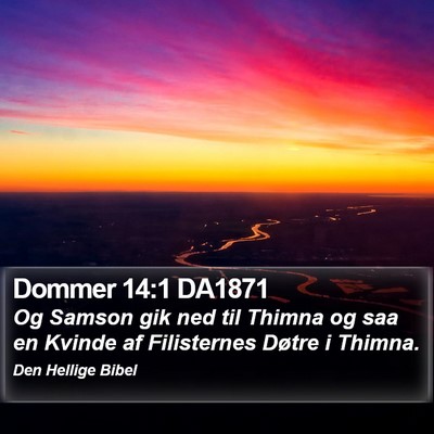Dommer 14:1 DA1871 Bible Verse Image