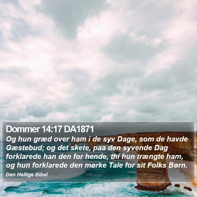 Dommer 14:17 DA1871 Bible Verse Image