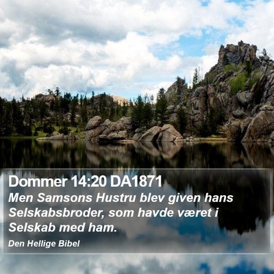 Dommer 14:20 DA1871 Bible Verse Image