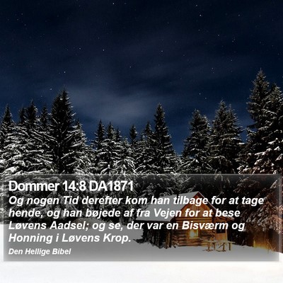 Dommer 14:8 DA1871 Bible Verse Image